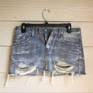 ♦️SOLD♦️ Cute Trendy Distressed Denim Jean skirt
